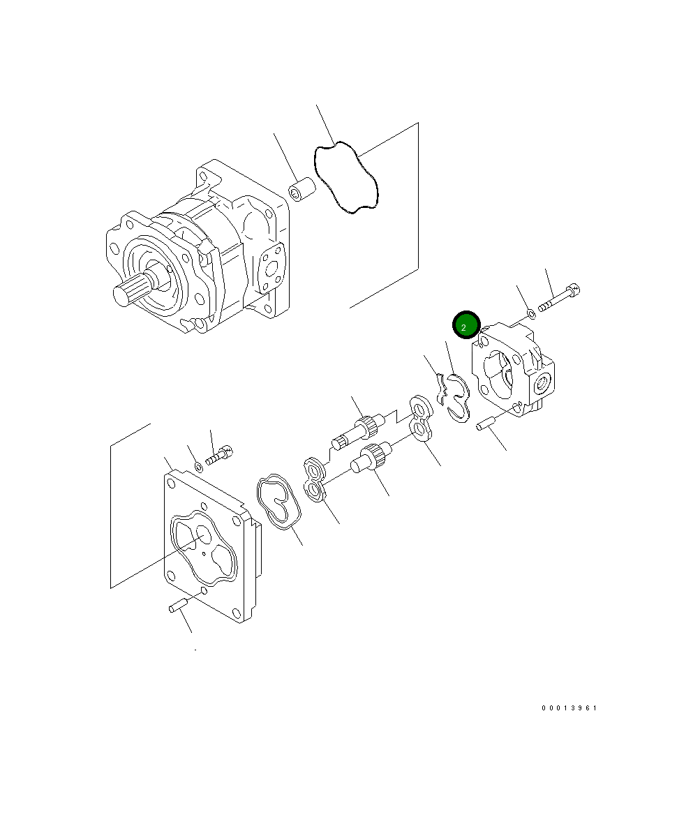 Крышка 705-40-22E70 Komatsu