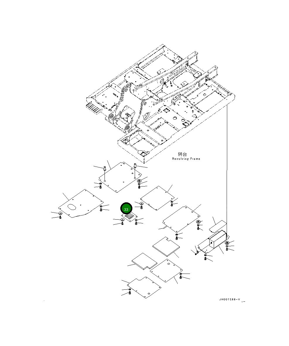 Крышка 20Y-54-71890  Komatsu