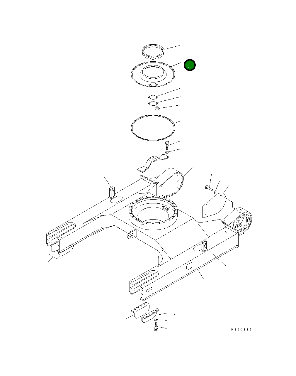 Крышка 201-30-74230 Komatsu