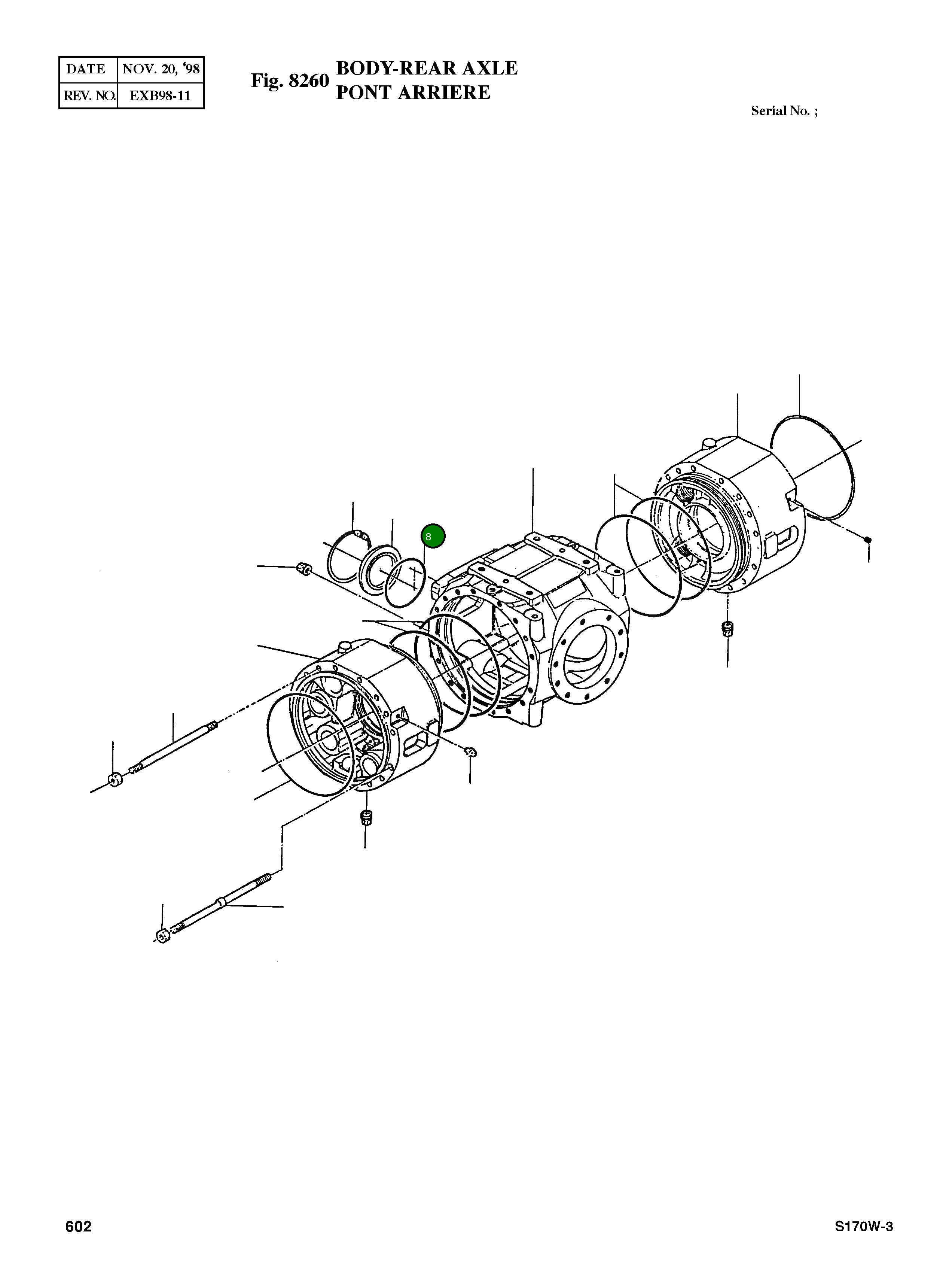 Кольцо уплотнительное (O-Ring) 001.05.0861 Komatsu