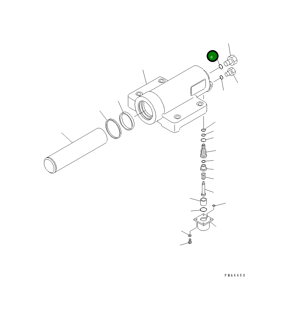 Кольцо уплотнительное (O-Ring) 20E-61-K1370 Komatsu