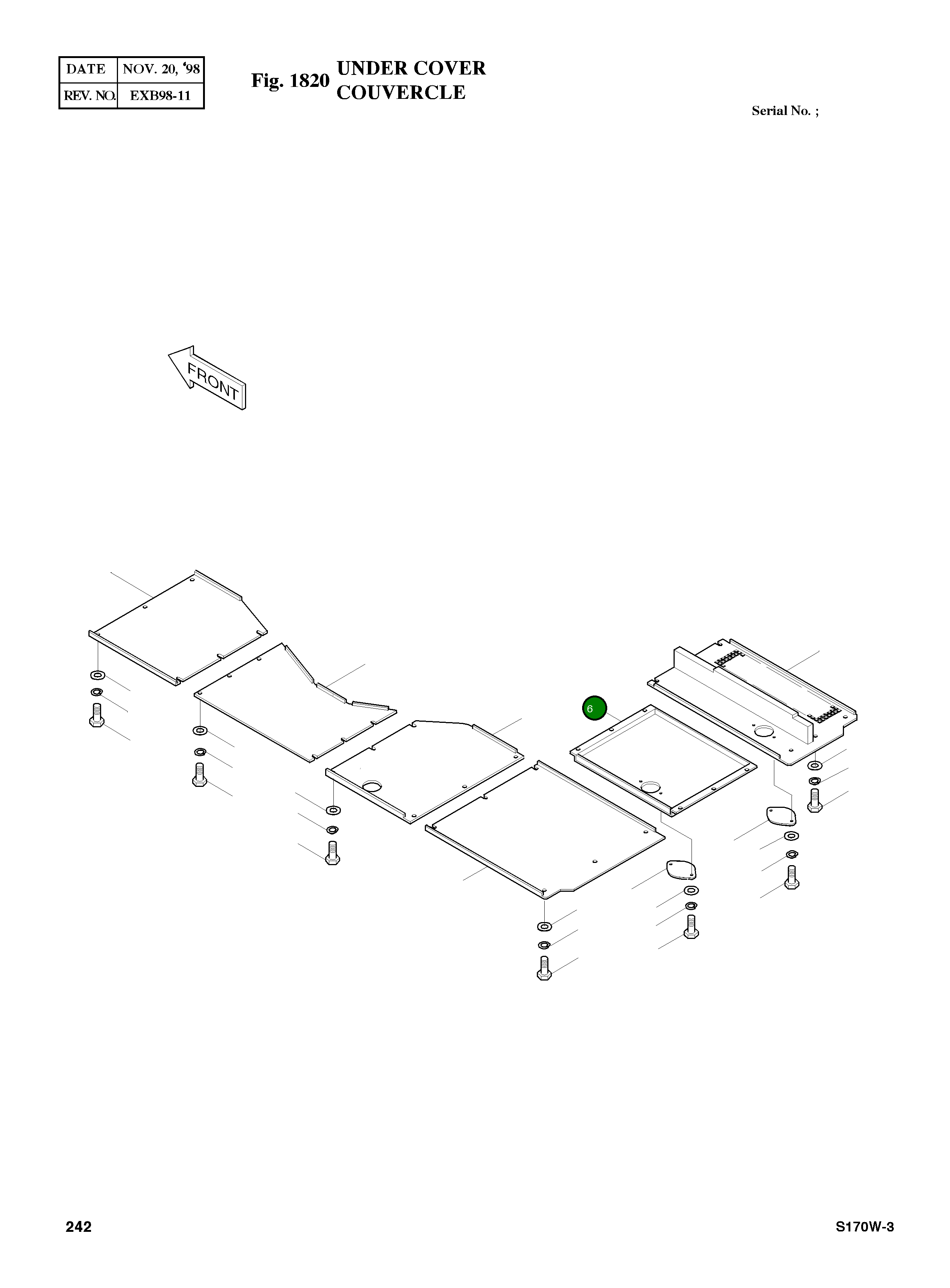 Крышка 2621-4364 Komatsu