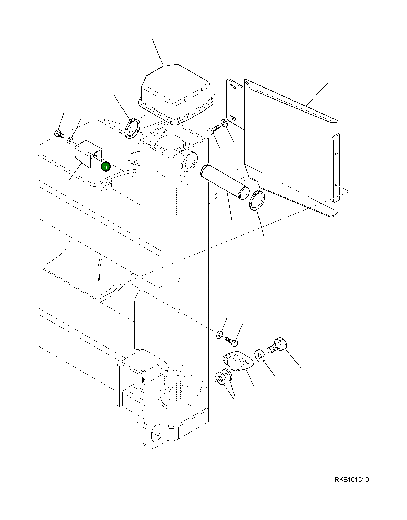 Болт 01252-50814 Komatsu