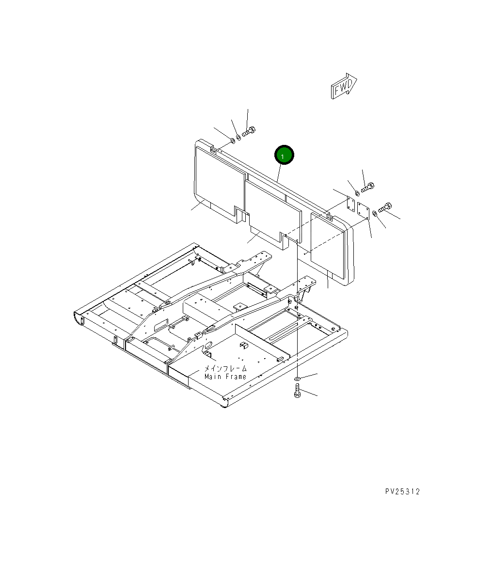 Крышка 8221-54-2100 Komatsu