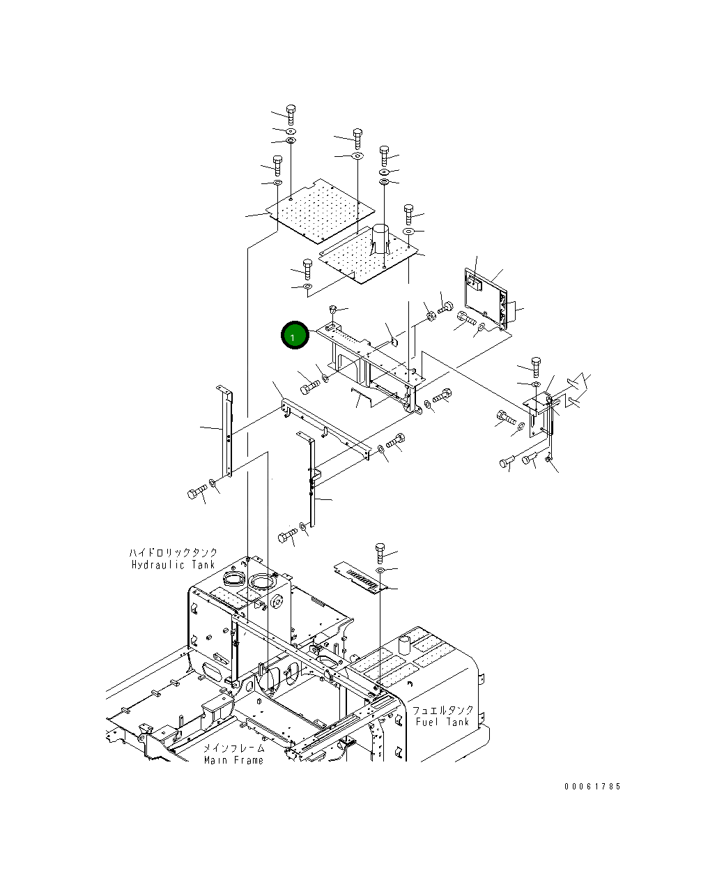 Крышка 8234-54-1241 Komatsu