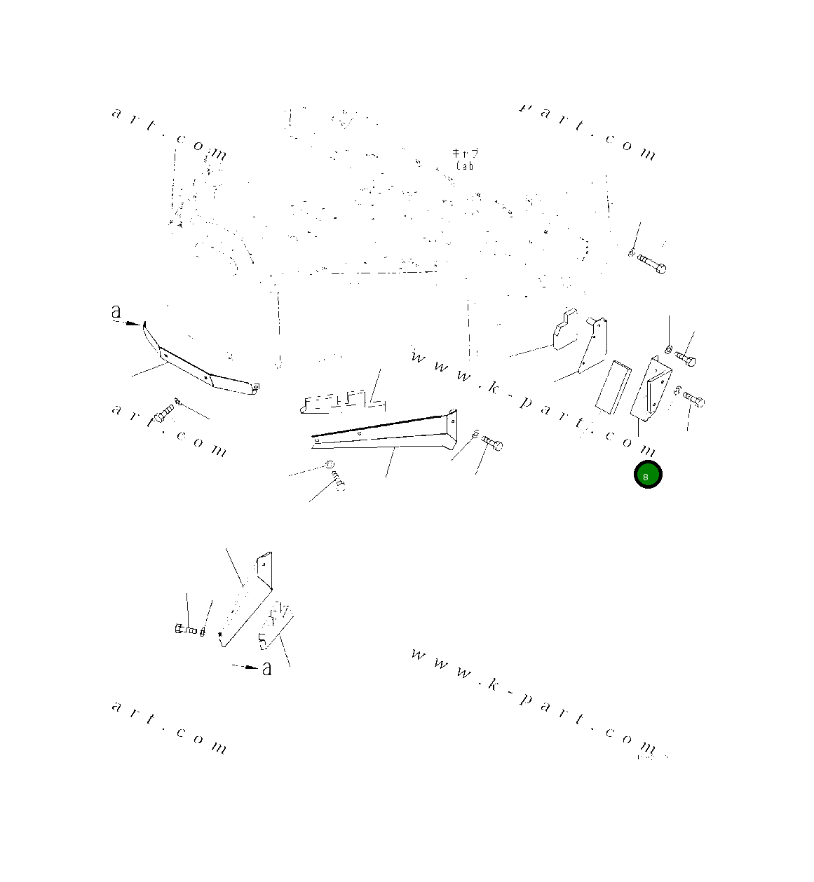 Крышка 418-54-54340 Komatsu