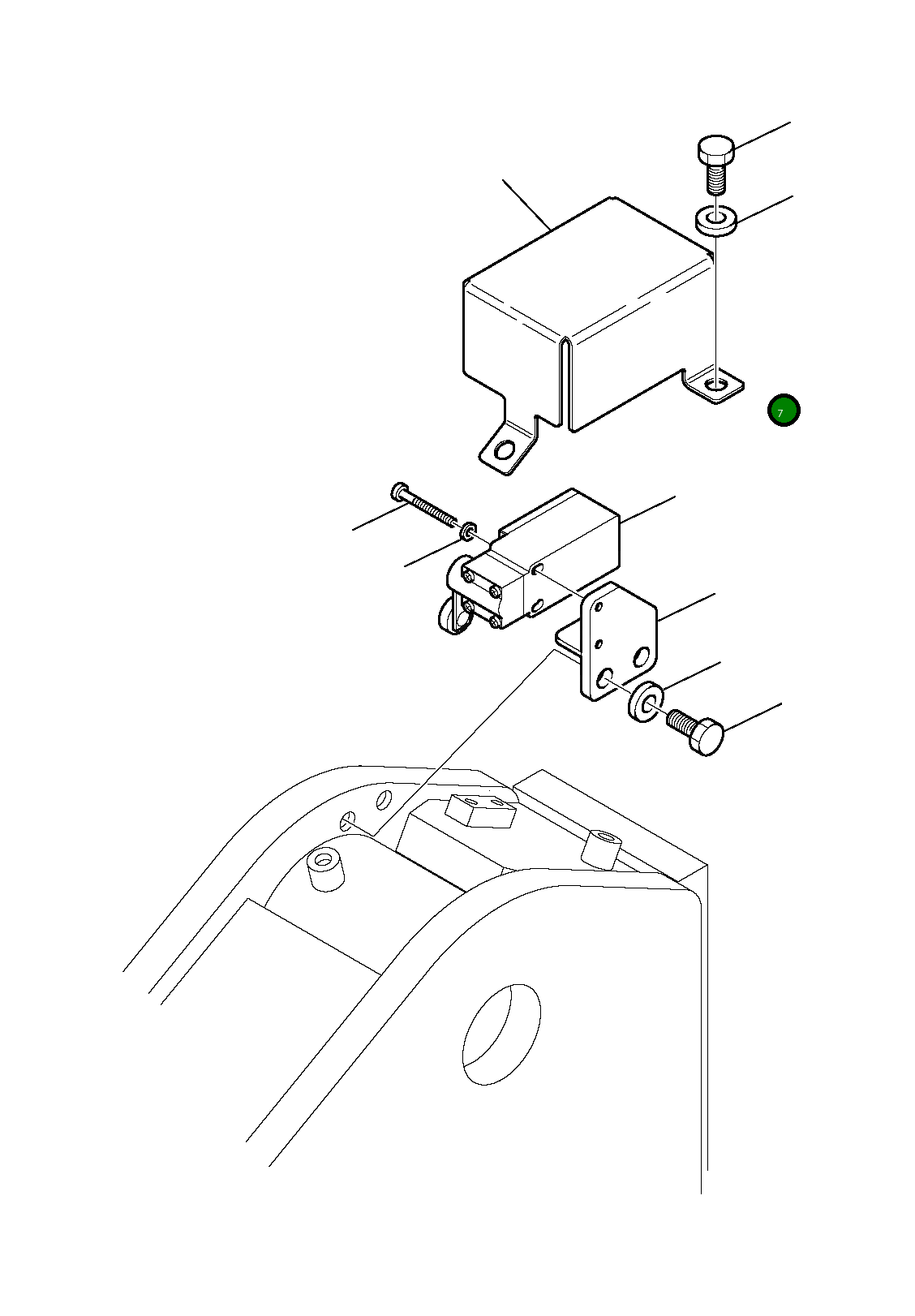 Крышка 395-70-14442 Komatsu