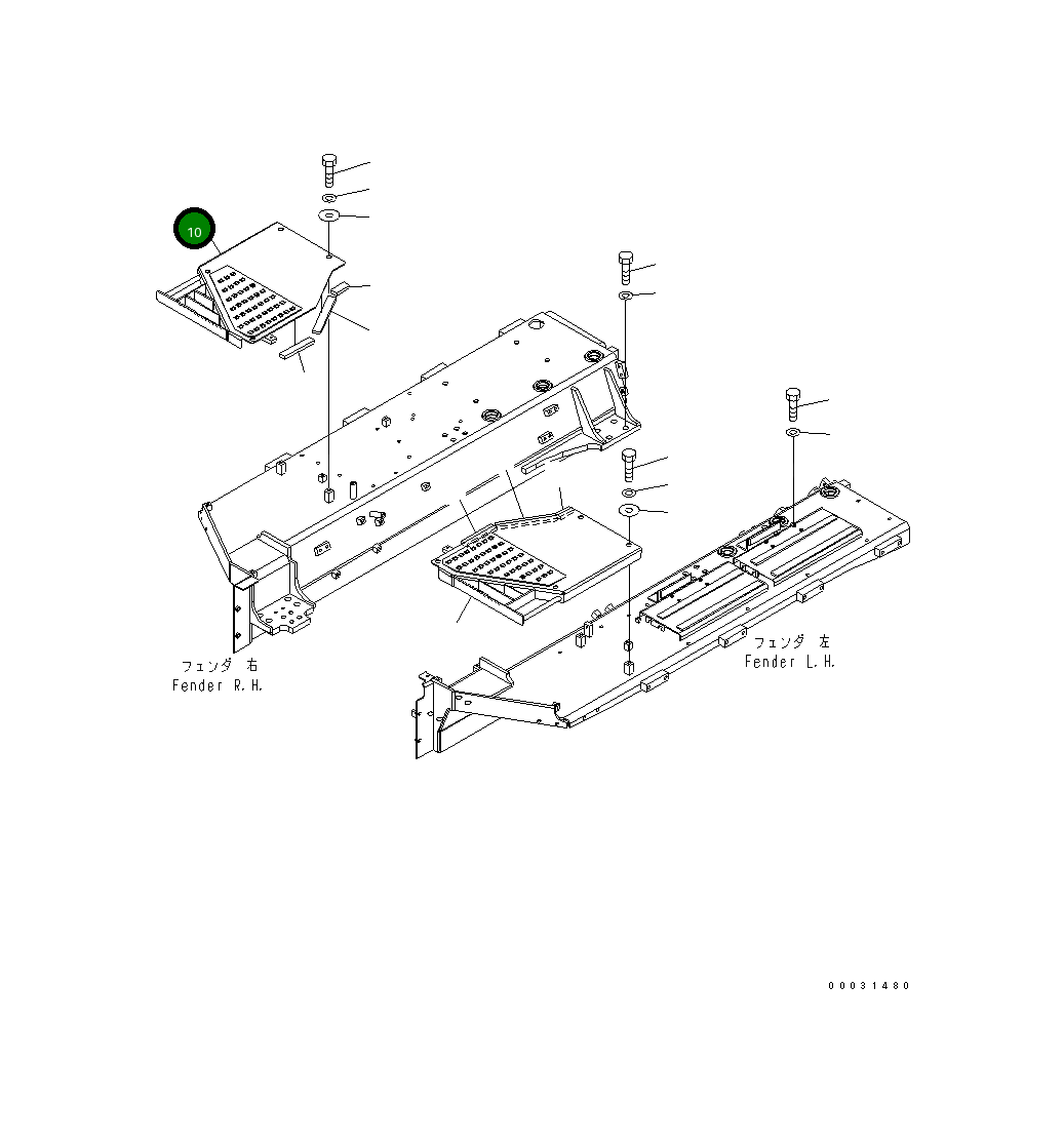 Крышка 154-54-76620 Komatsu