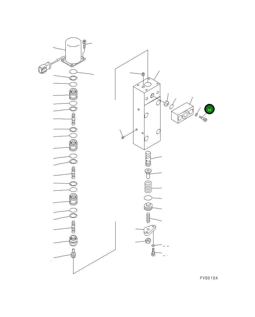 Болт 708-25-58320 Komatsu