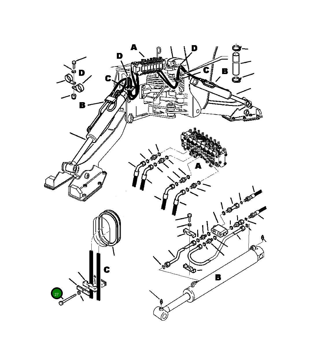 Болт 801015549  Komatsu