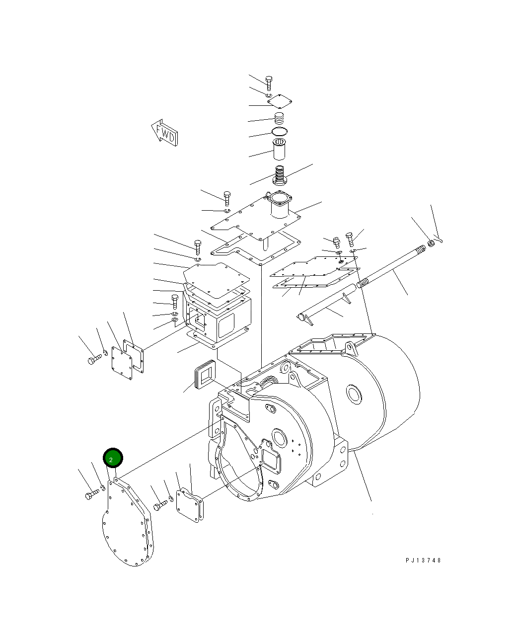 Крышка 175-916-3581 Komatsu