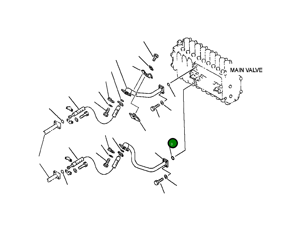 Кольцо уплотнительное (O-Ring) 20T-09-11450 Komatsu