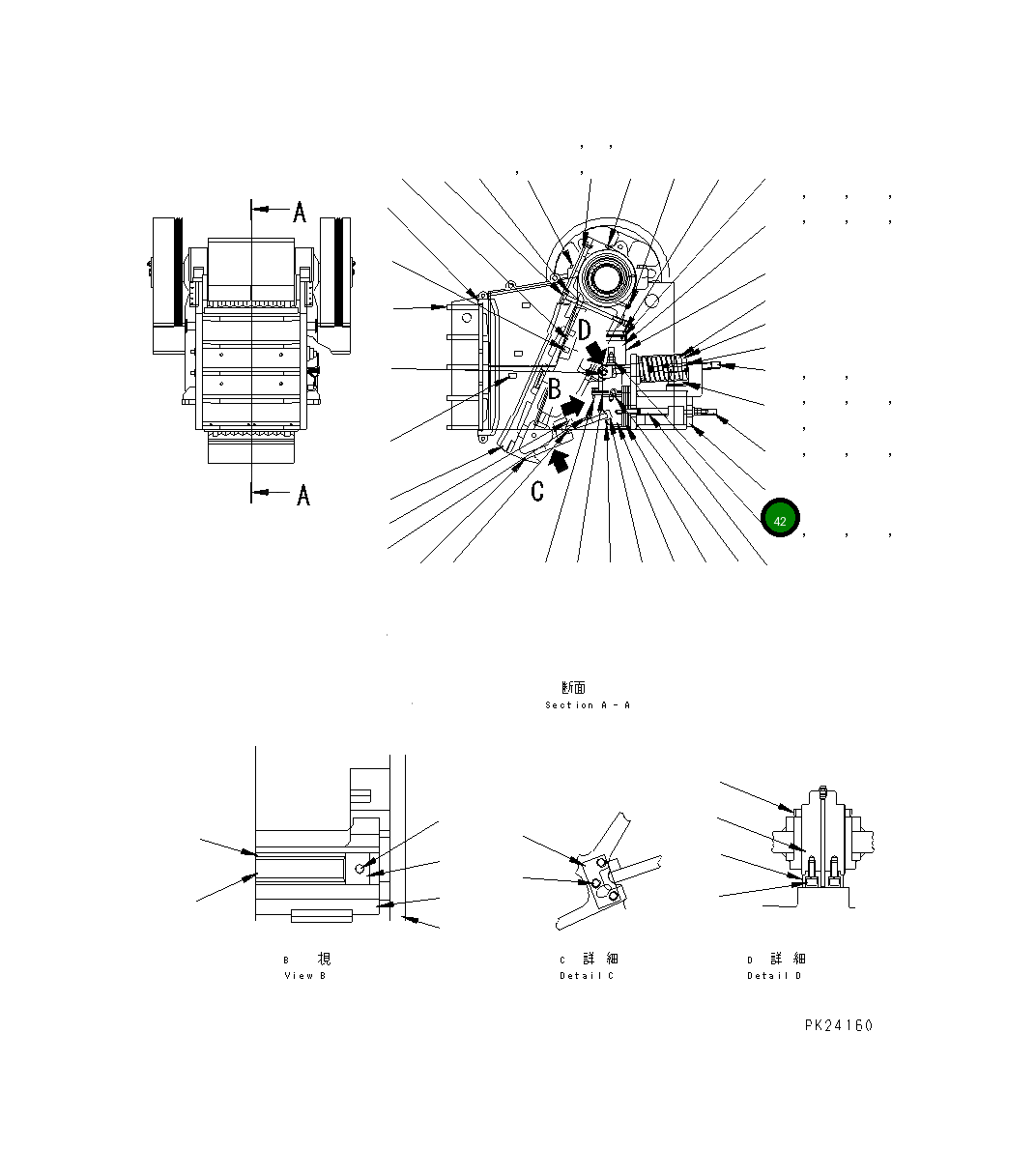 Болт KHJC-48815-16  Komatsu