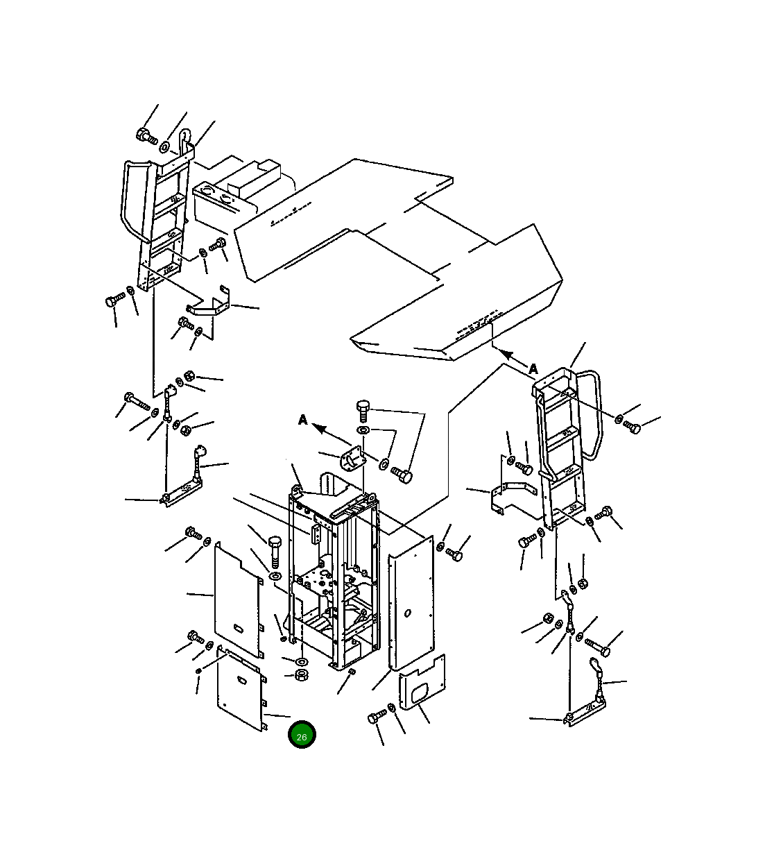 Крышка 426-54-12133 Komatsu