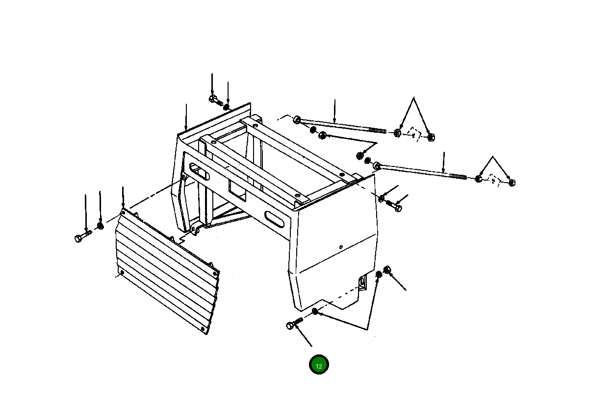 Болт 44 859 Komatsu