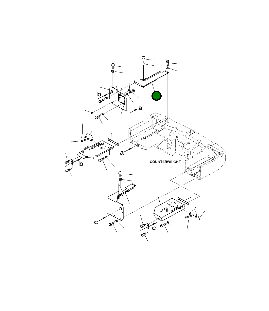 Крышка 423-06-58460  Komatsu