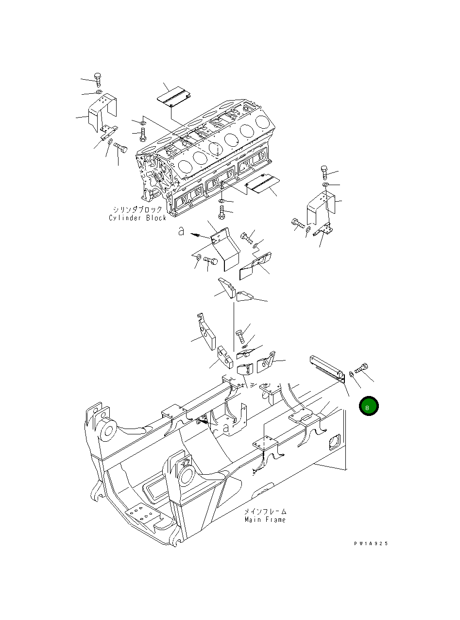 Крышка 19M-01-32710  Komatsu