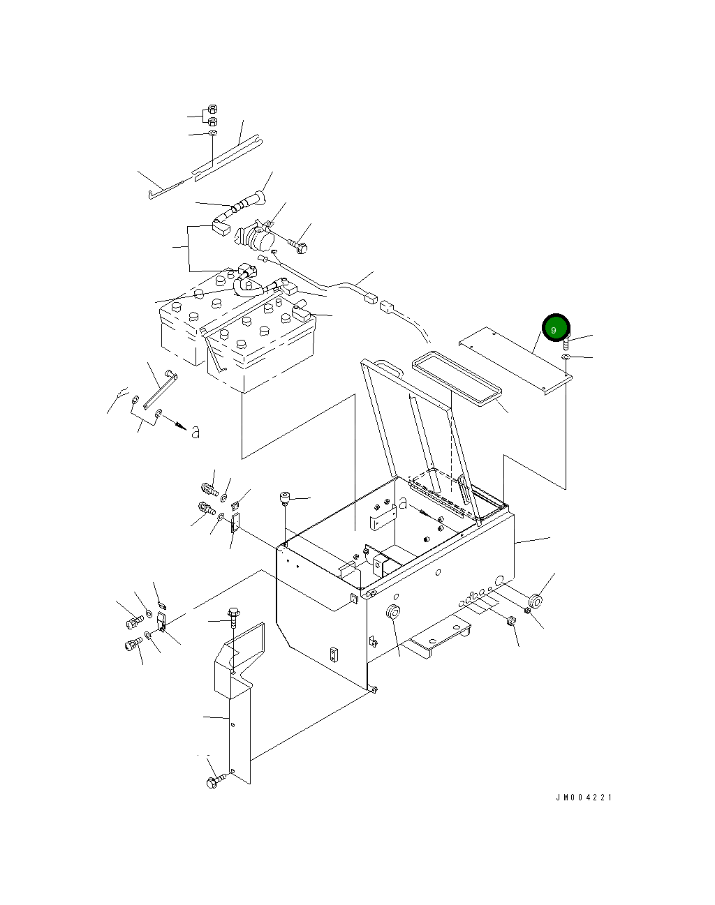 Крышка 427-Z89-2360 Komatsu