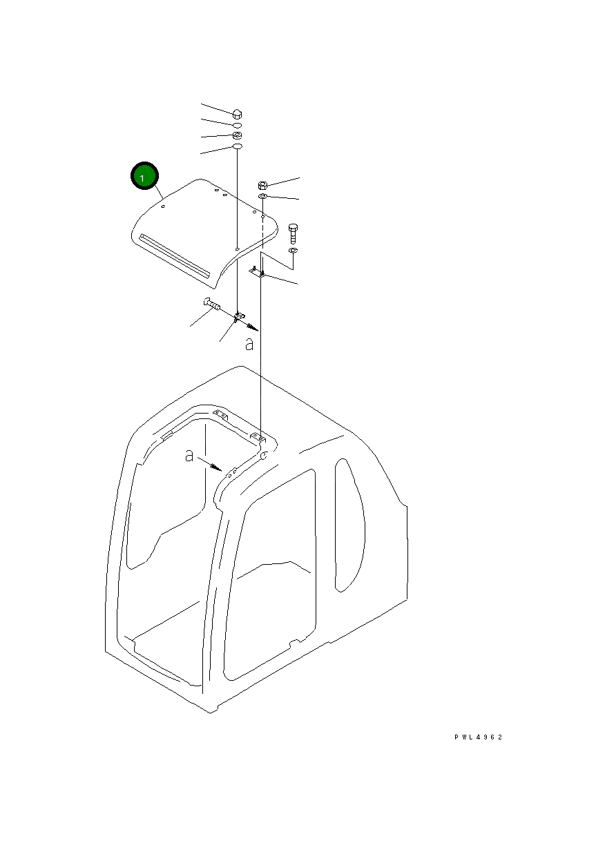 Крышка 20Y-54-K6590 Komatsu