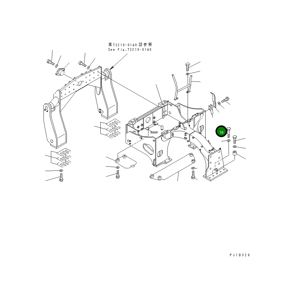 Болт 01018-12470 Komatsu
