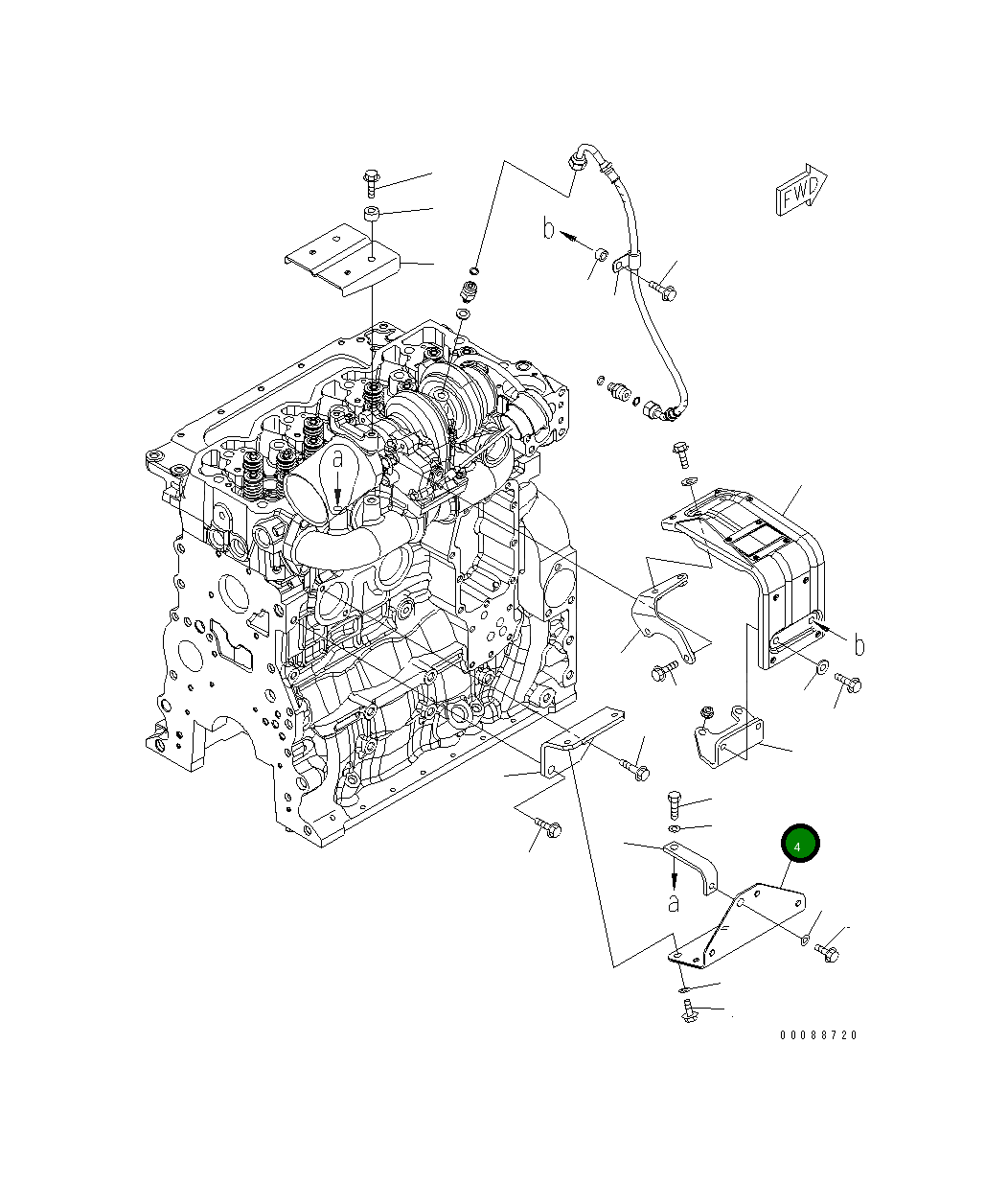Крышка 6751-81-8210  Komatsu