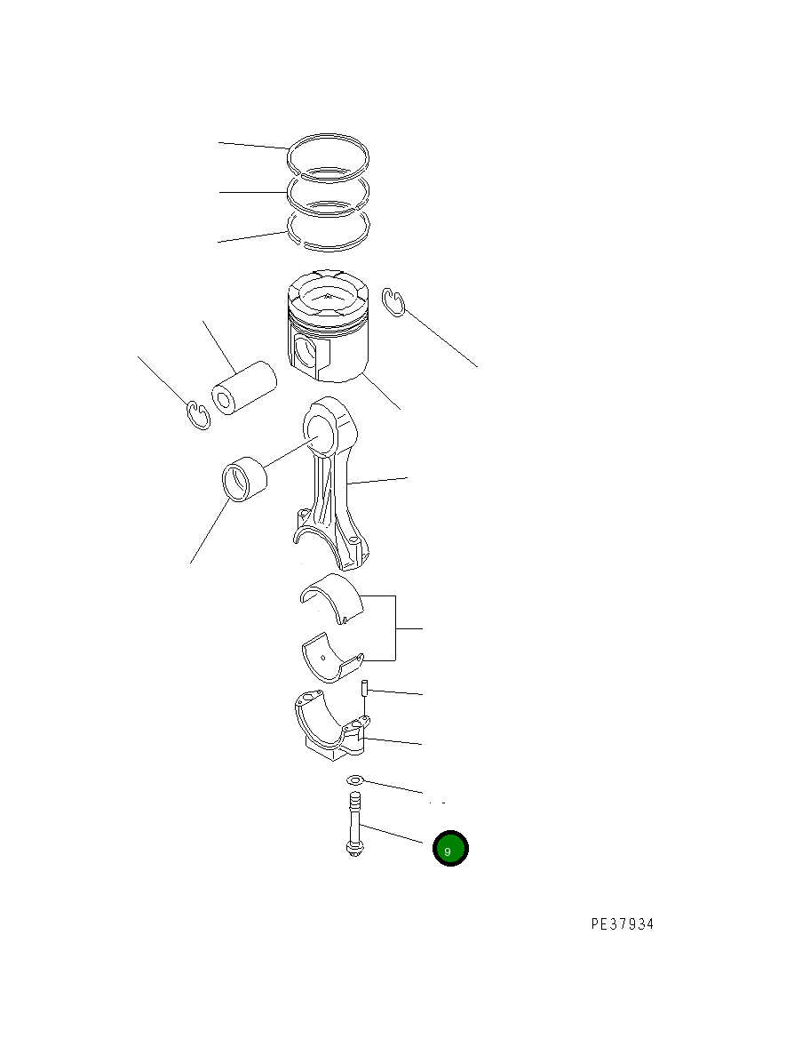 Болт 6162-33-3310 Komatsu