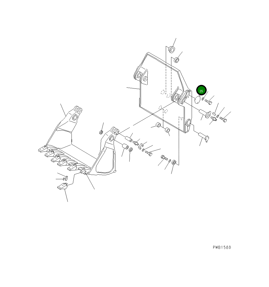 Крышка 208-72-54250 Komatsu