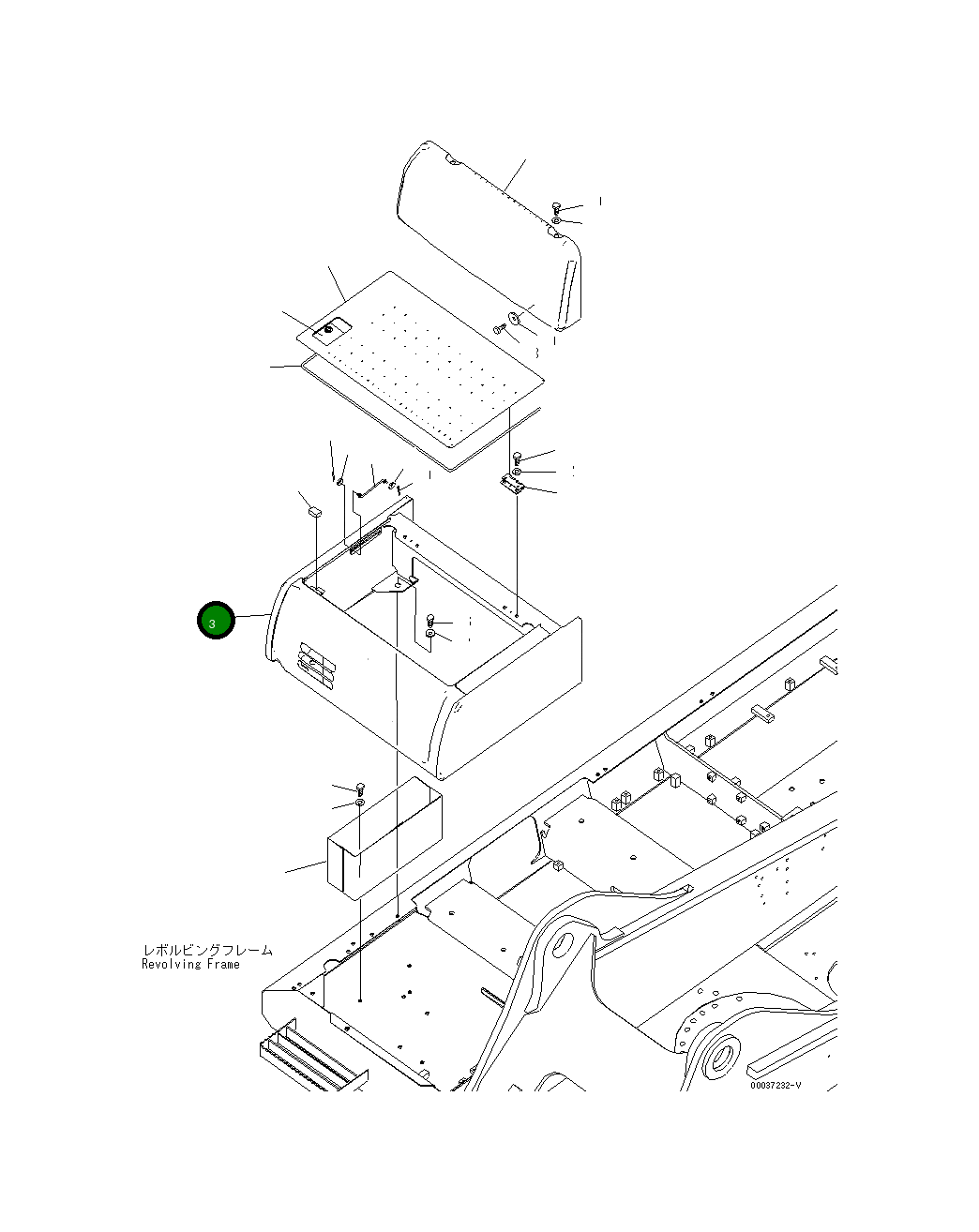 Крышка 207-54-77420  Komatsu