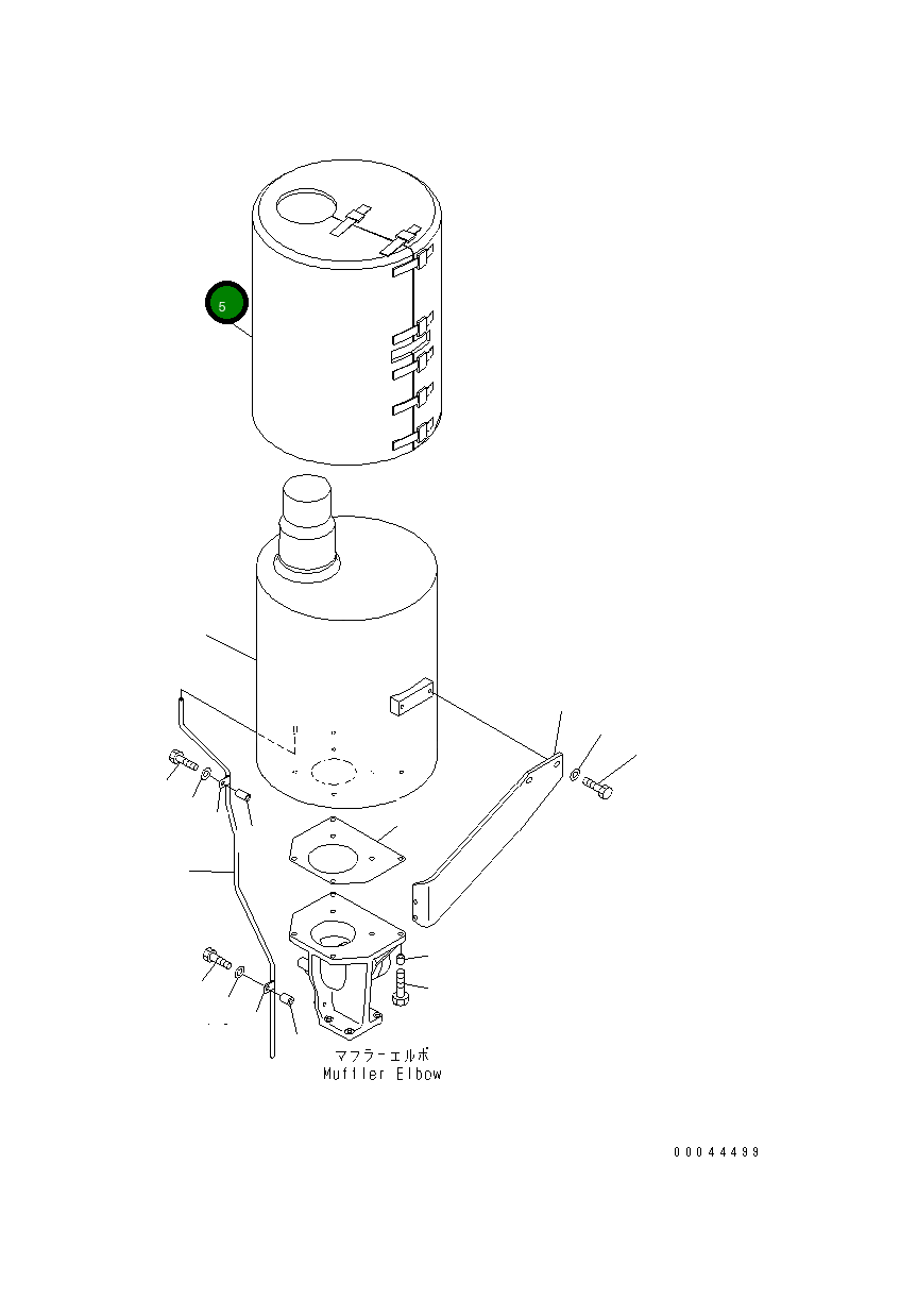 Крышка 6261-11-5920 Komatsu