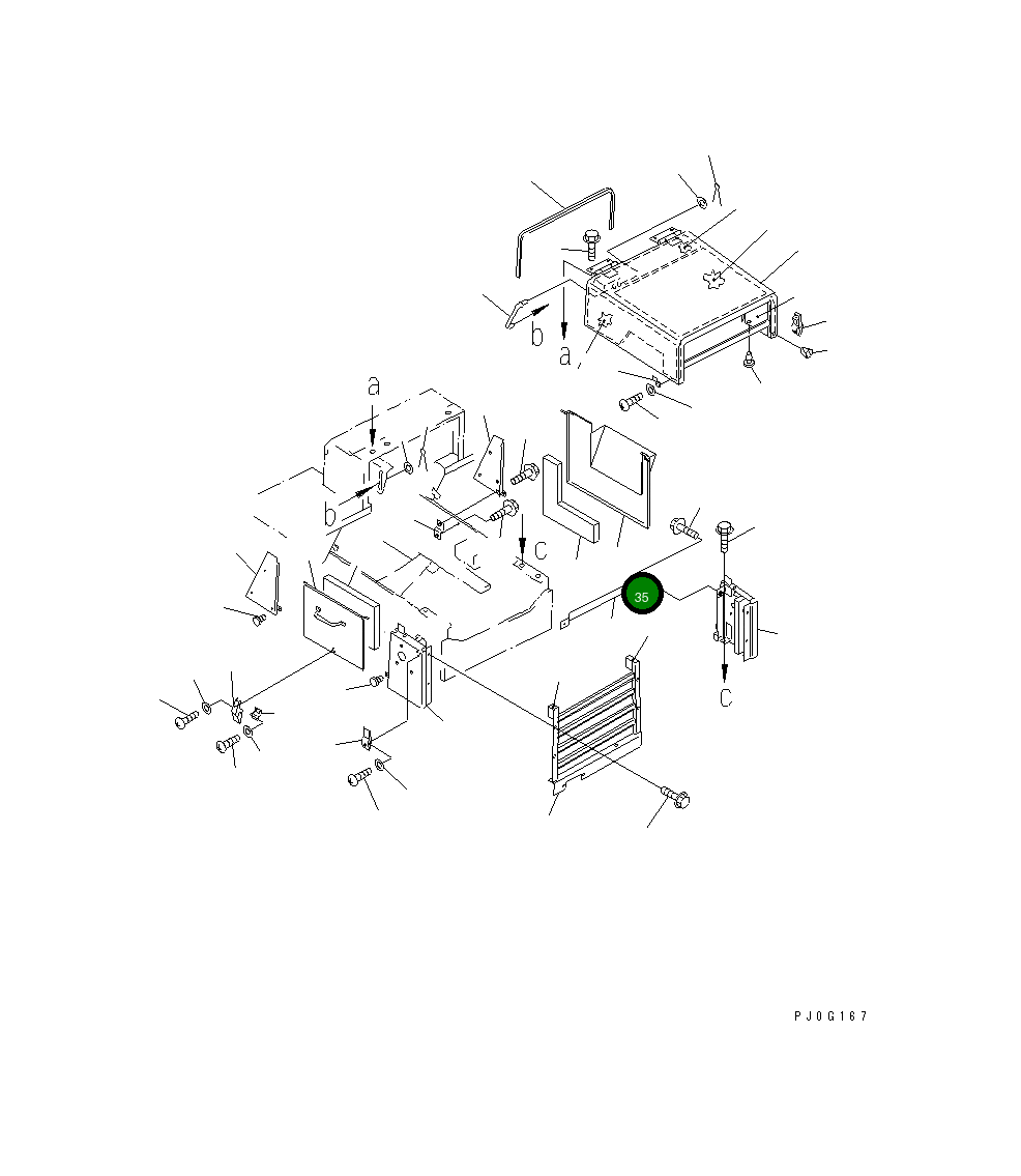 Крышка 415-963-2210 Komatsu