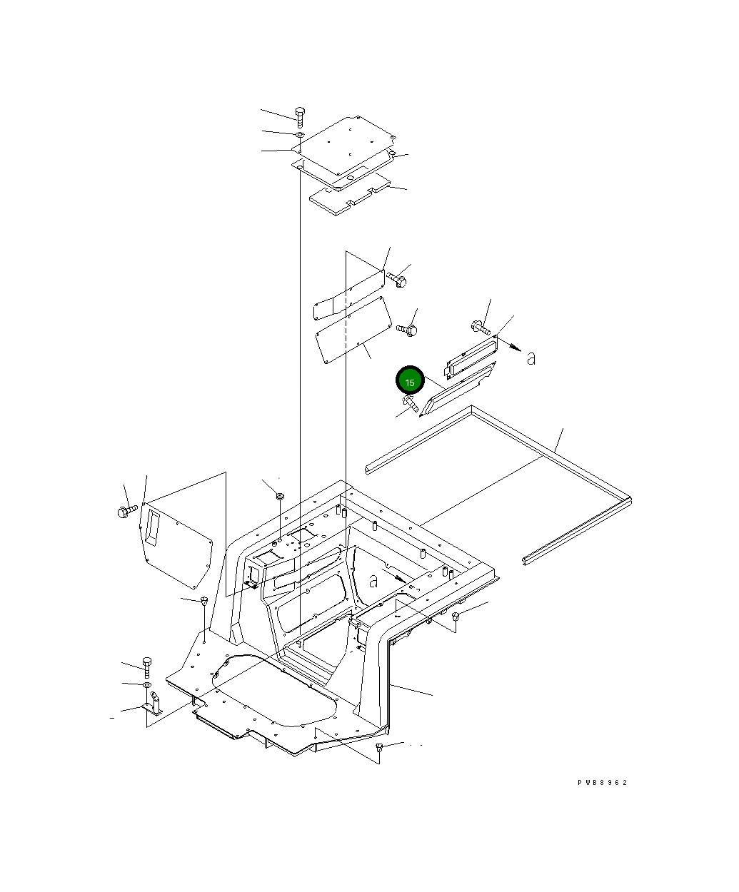 Крышка 17A-54-17610 Komatsu