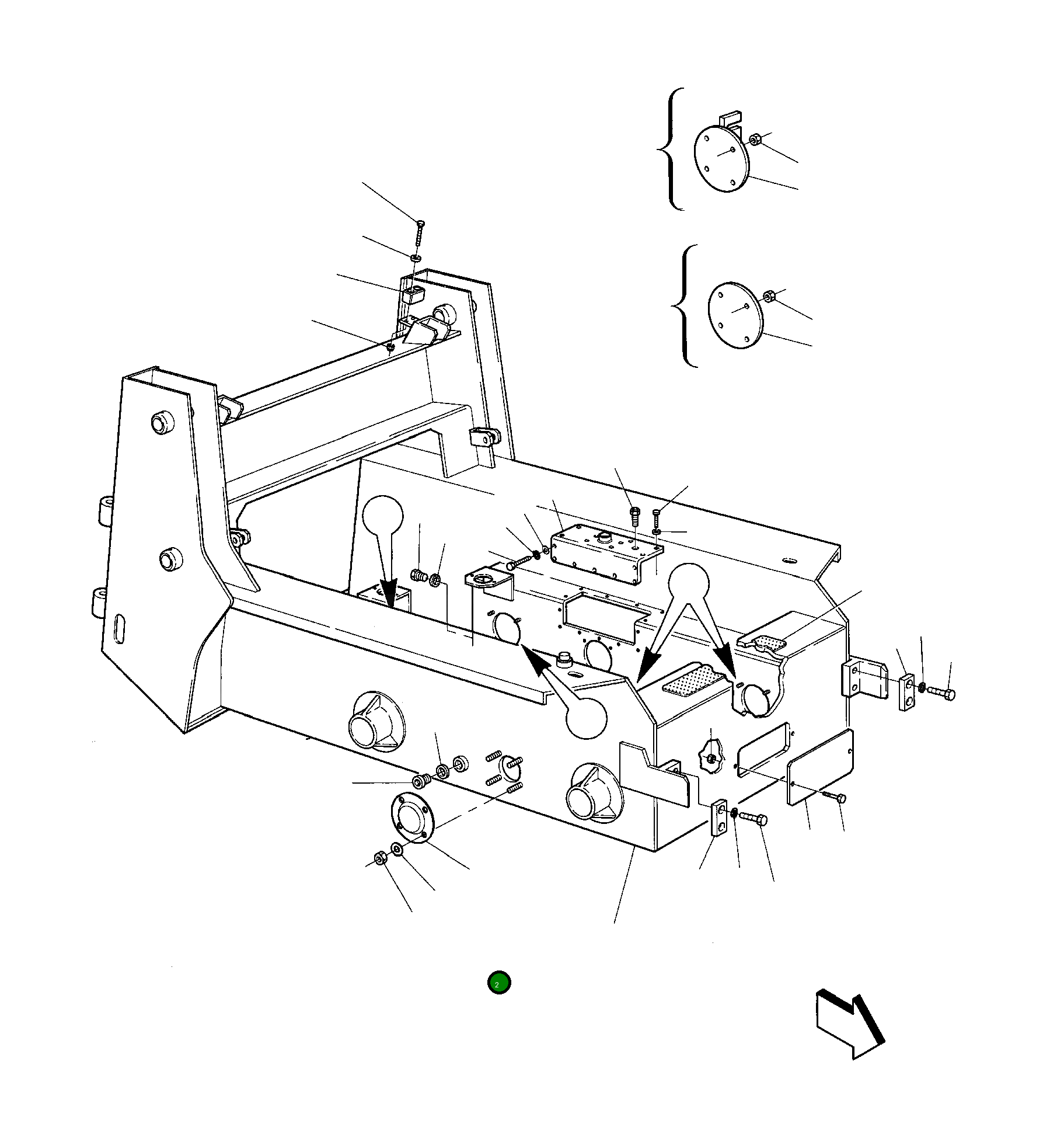 Крышка 333306623 Komatsu