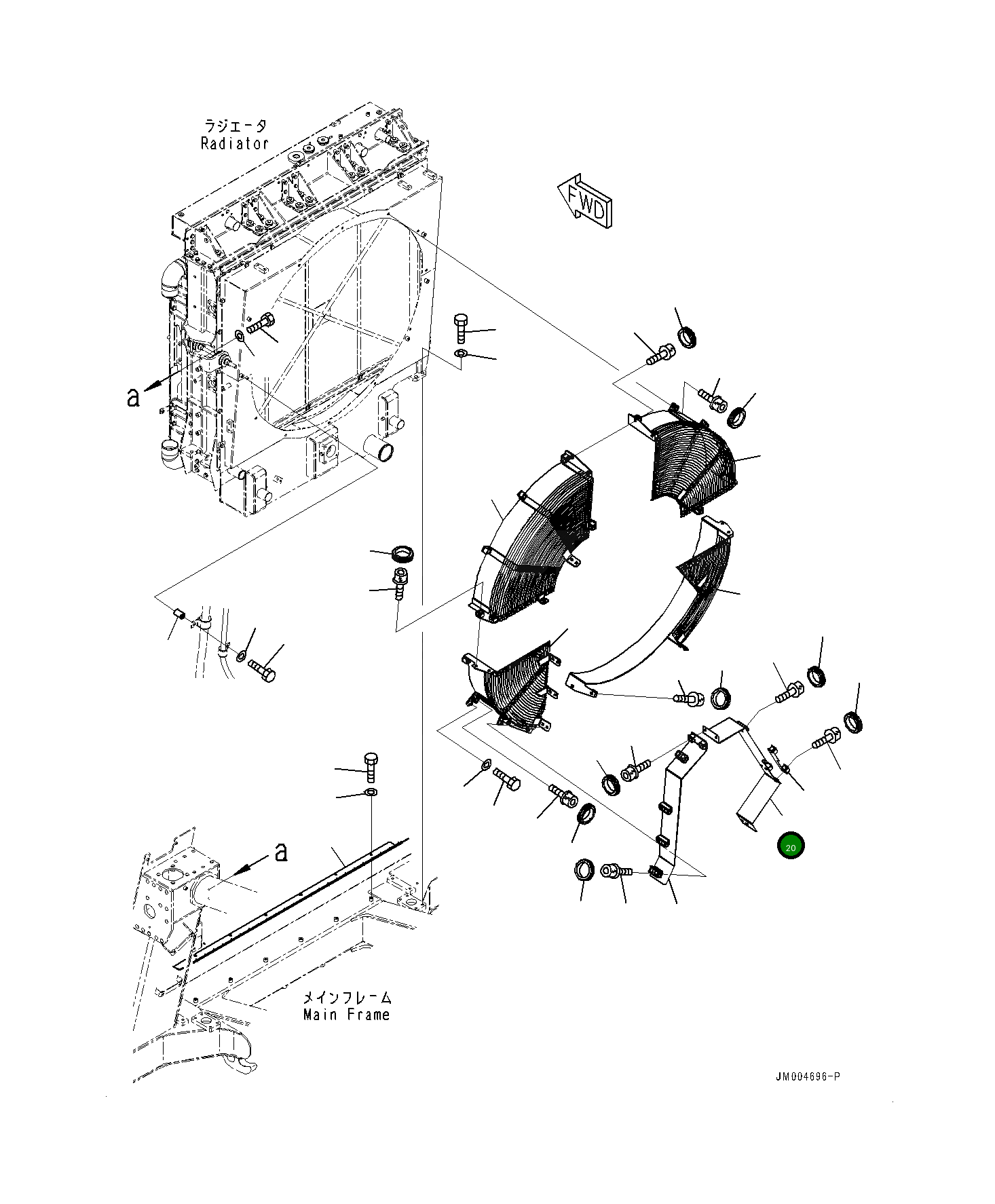 Крышка 561-03-86151 Komatsu