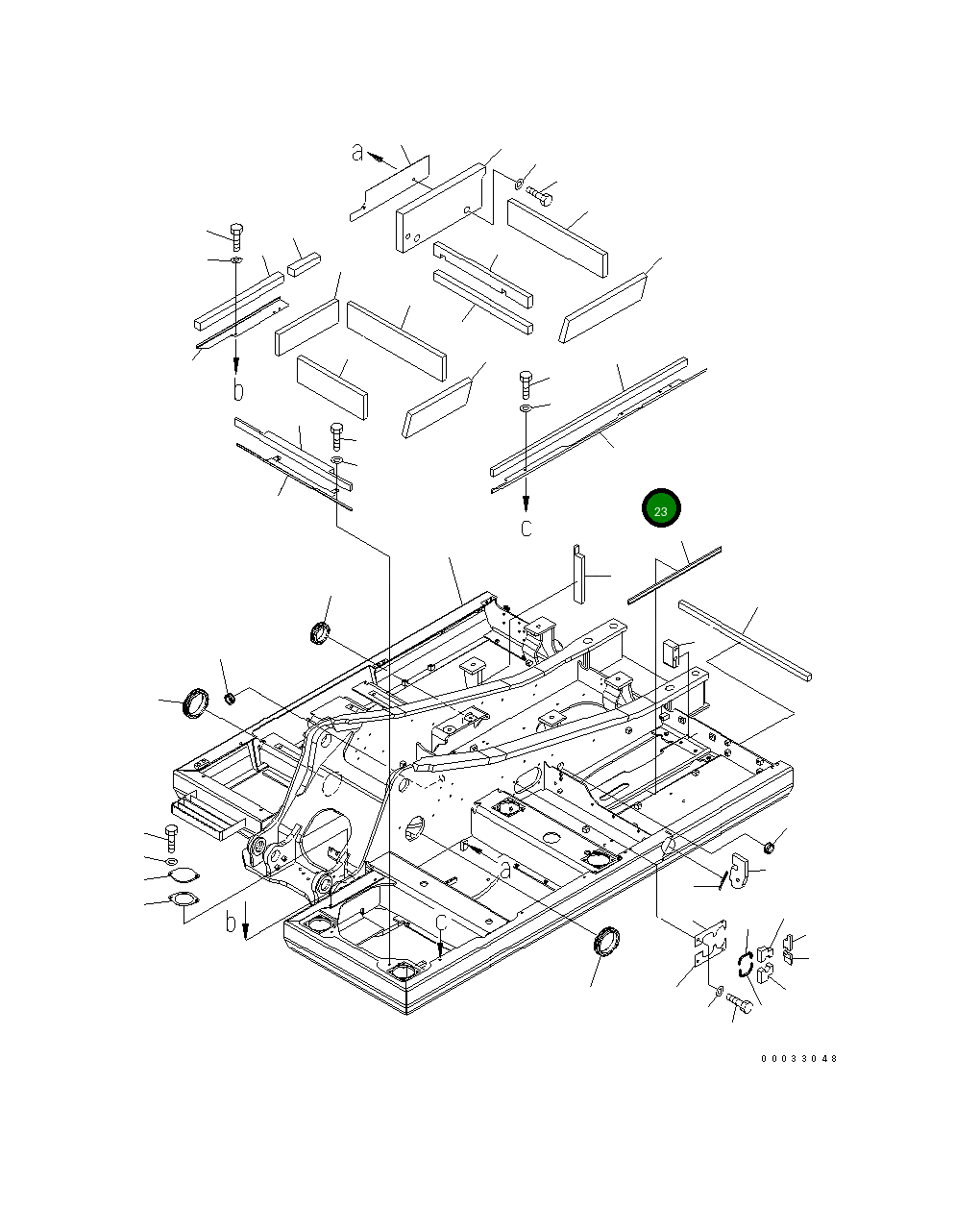 Крышка 20Y-46-42423 Komatsu