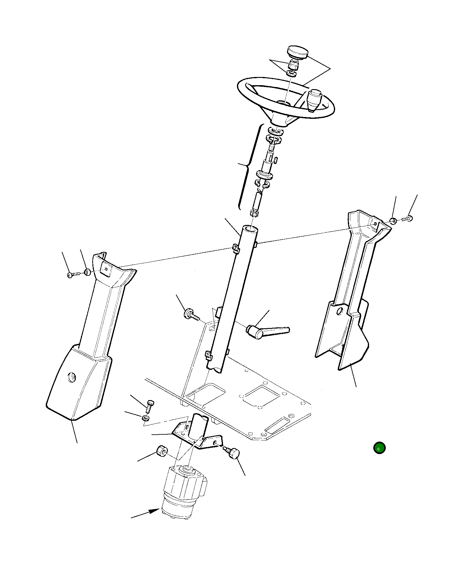 Крышка 22E-40-11131 Komatsu