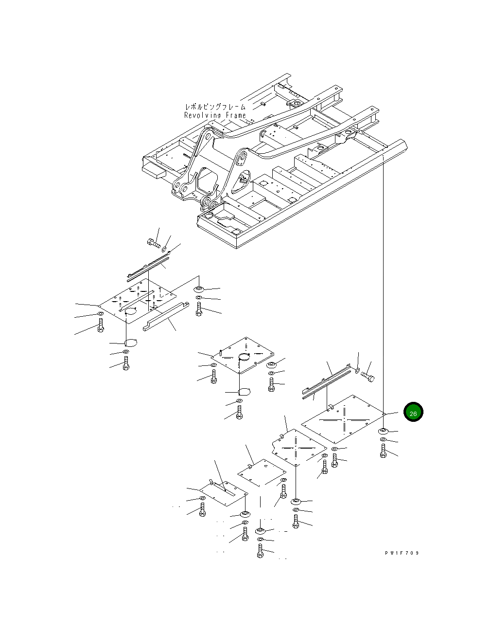 Крышка 208-54-63133  Komatsu