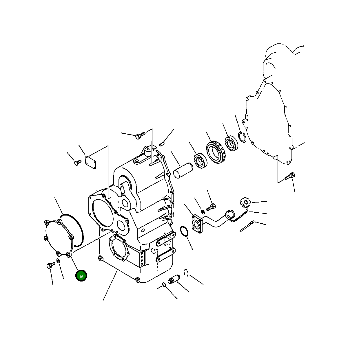 Крышка 419-15-18260  Komatsu