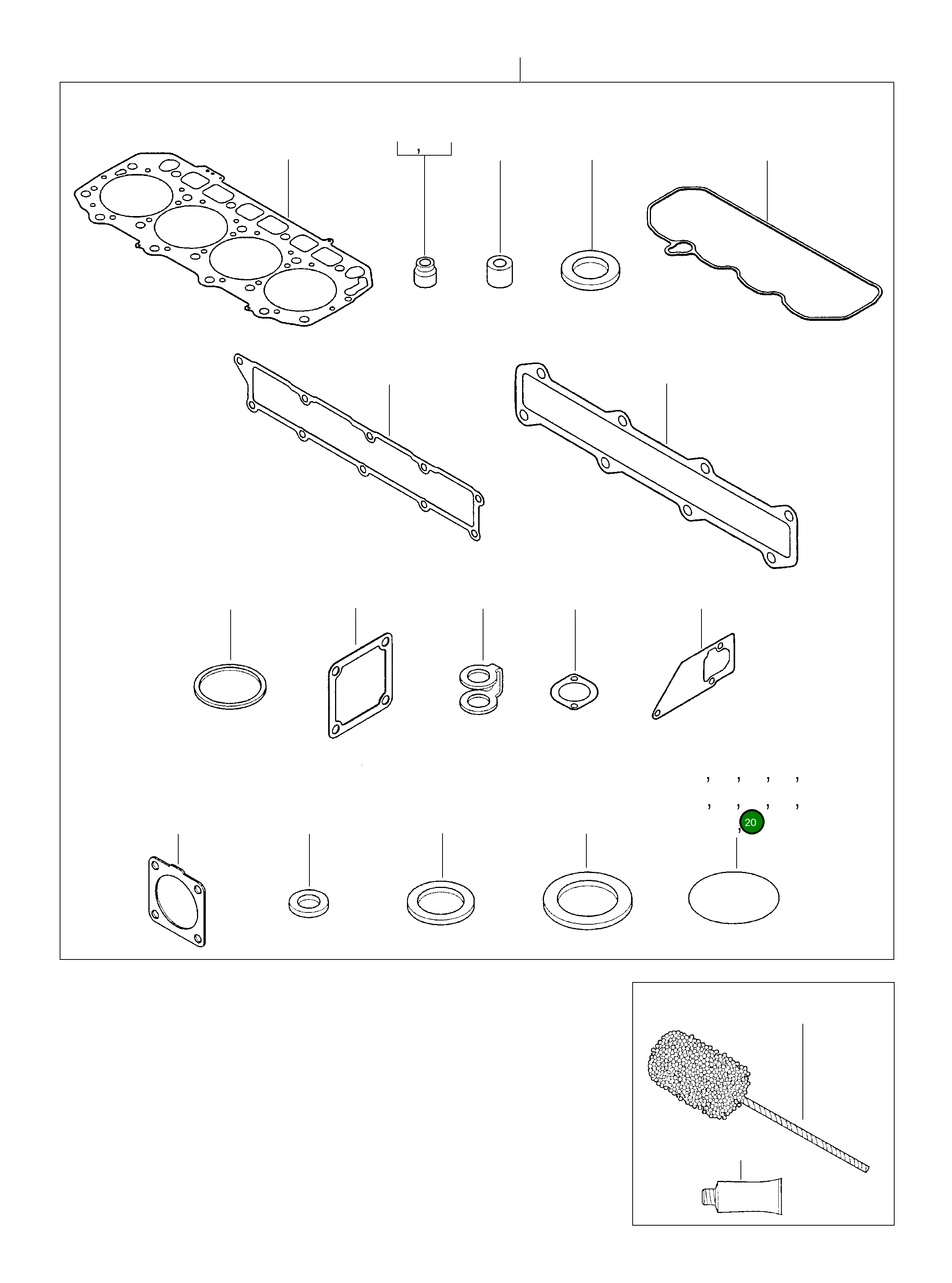 Кольцо уплотнительное (O-Ring) YM129900-42140 Komatsu