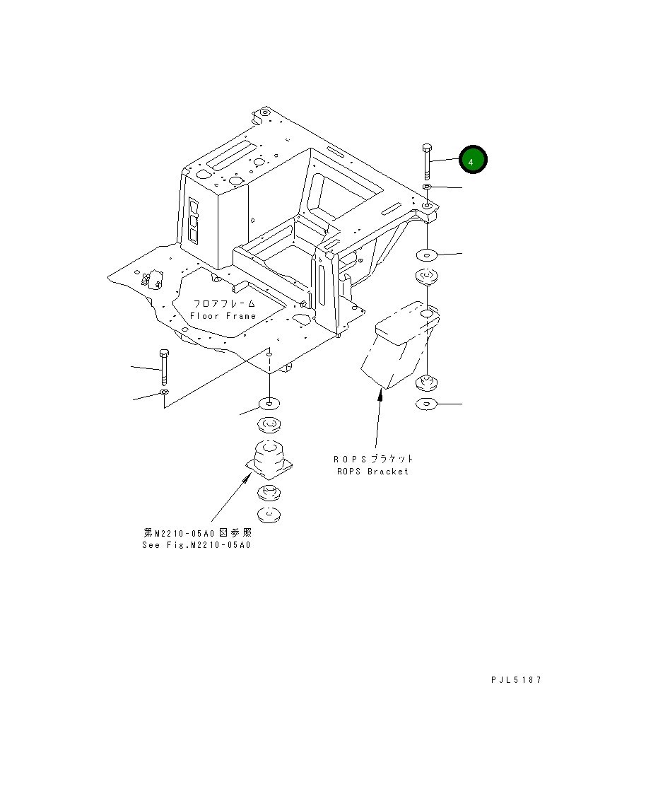 Болт 195-09-18130 Komatsu