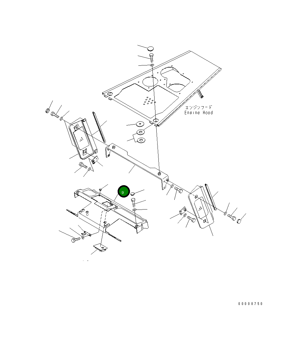 Крышка 14X-54-32145 Komatsu