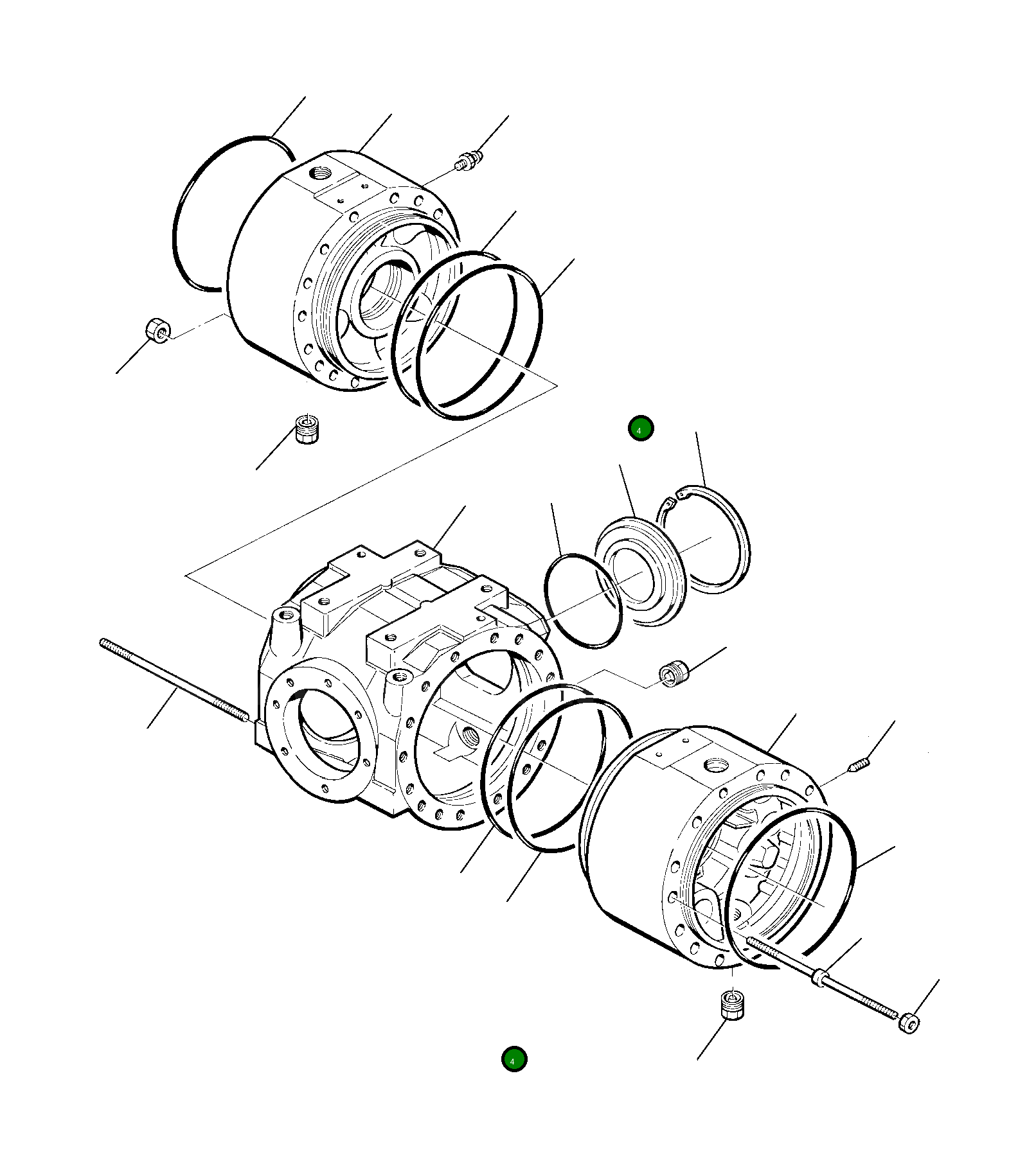 Кольцо уплотнительное (O-Ring) HU1707532 Komatsu