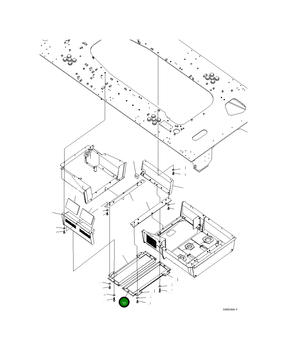 Крышка 21T-54-34871 Komatsu