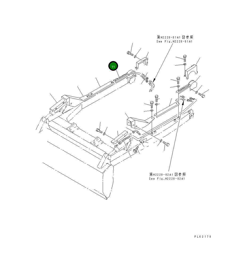 Крышка 124-X16-1470 Komatsu