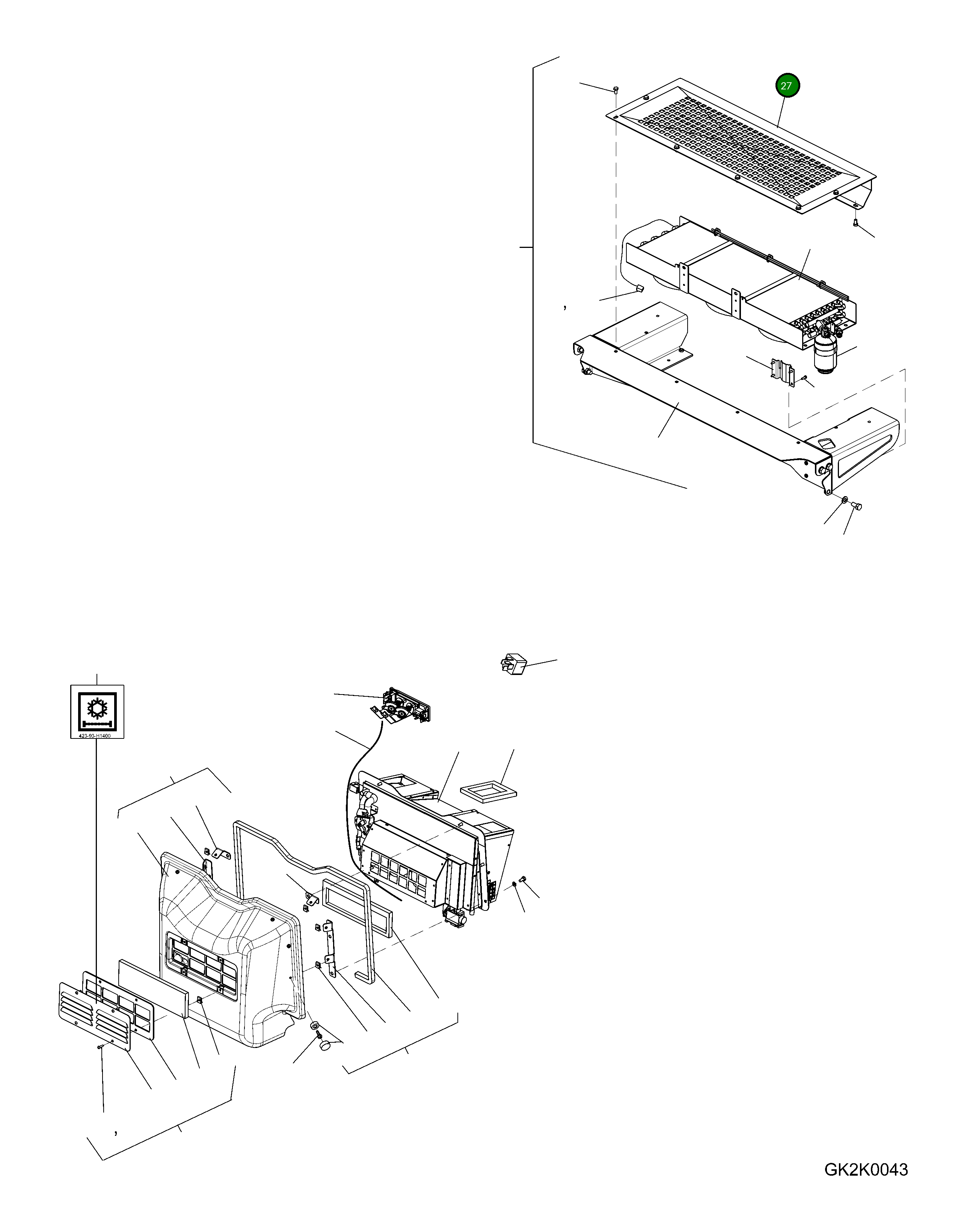 Крышка 42T-56-21E70  Komatsu