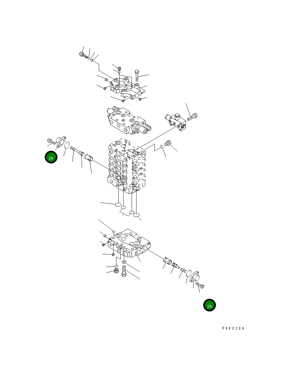 Болт 01252-60820  Komatsu