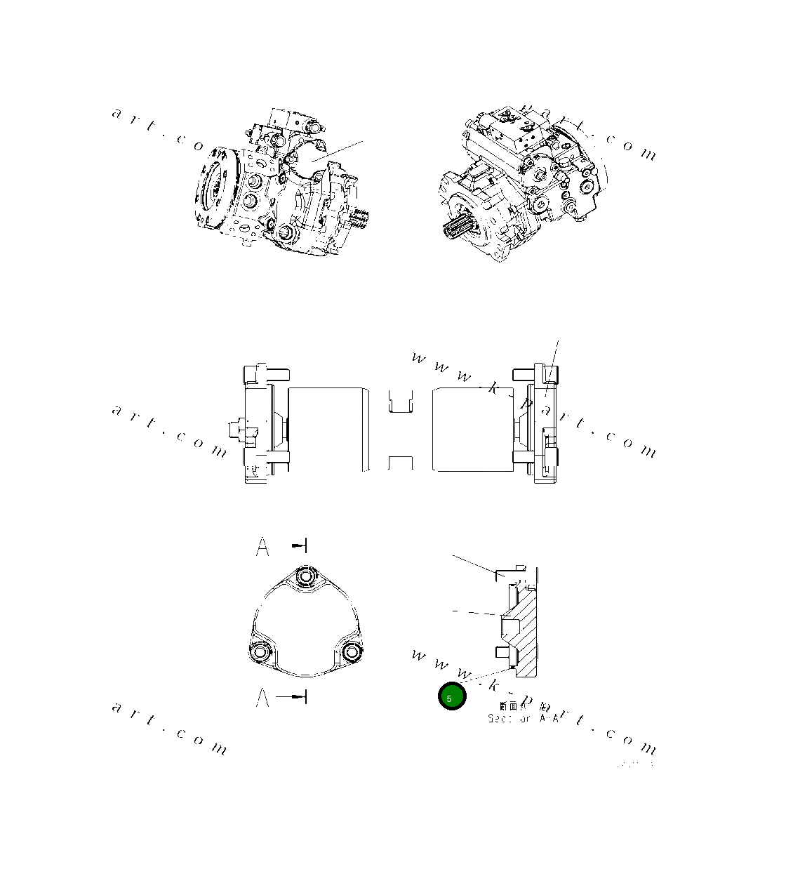 Кольцо уплотнительное (O-Ring) UCR909084461  Komatsu