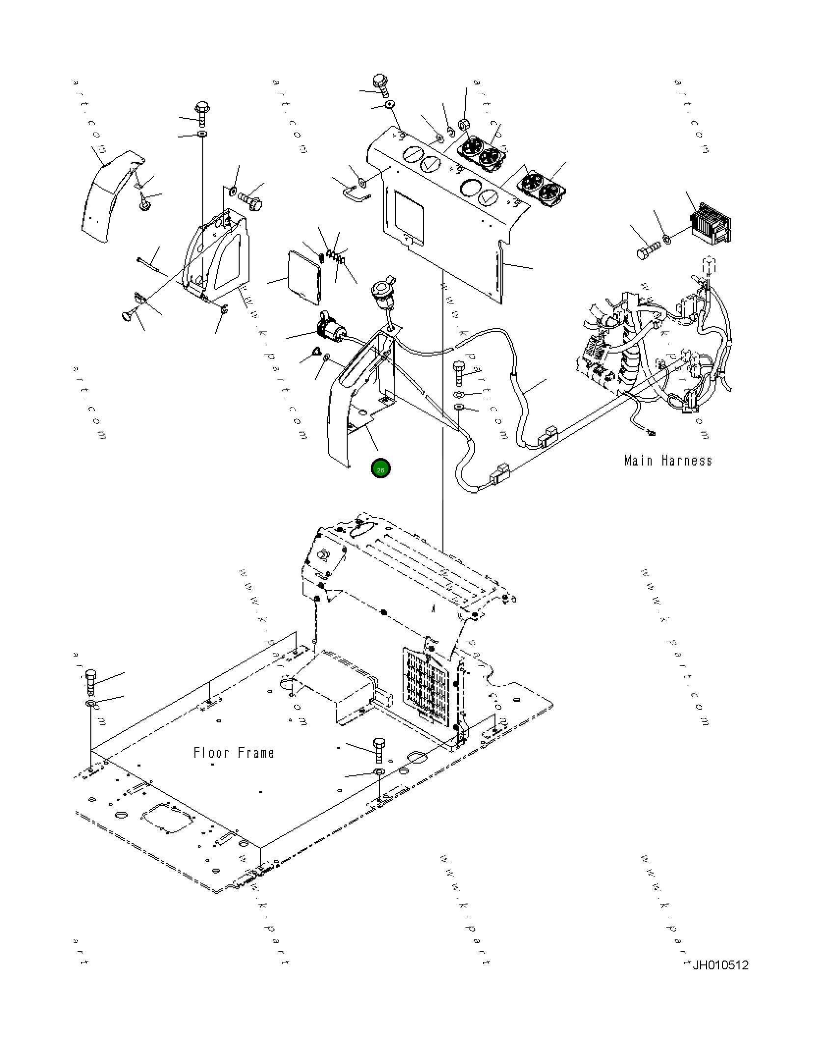 Крышка 2A5-53-12341 Komatsu