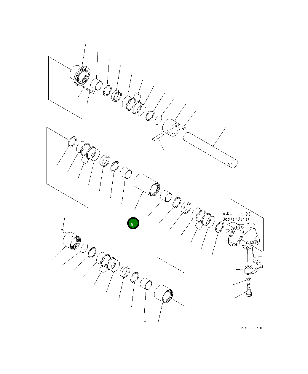 Кольцо 198-30-56241 Komatsu