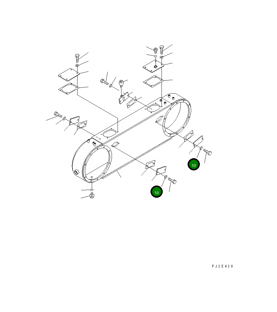 Крышка 232-25-51770 Komatsu