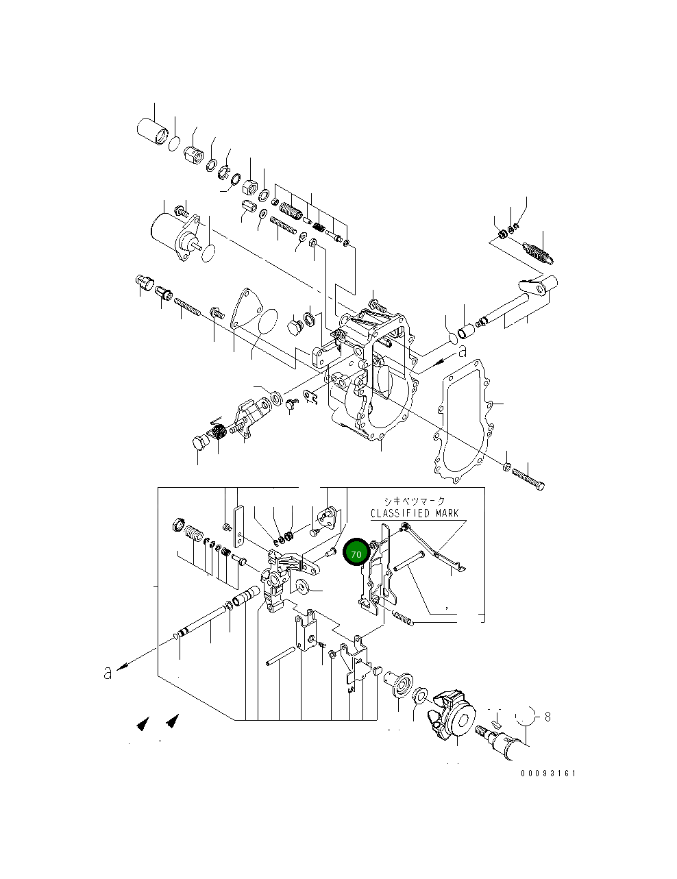 Кольцо YM22272-000030 Komatsu